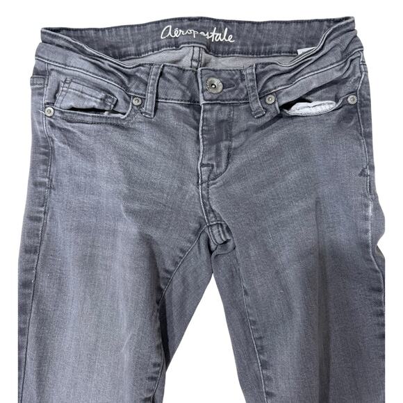 Aeropostale gray Lola jeggings size 0 regular‎ - Picture 1 of 4